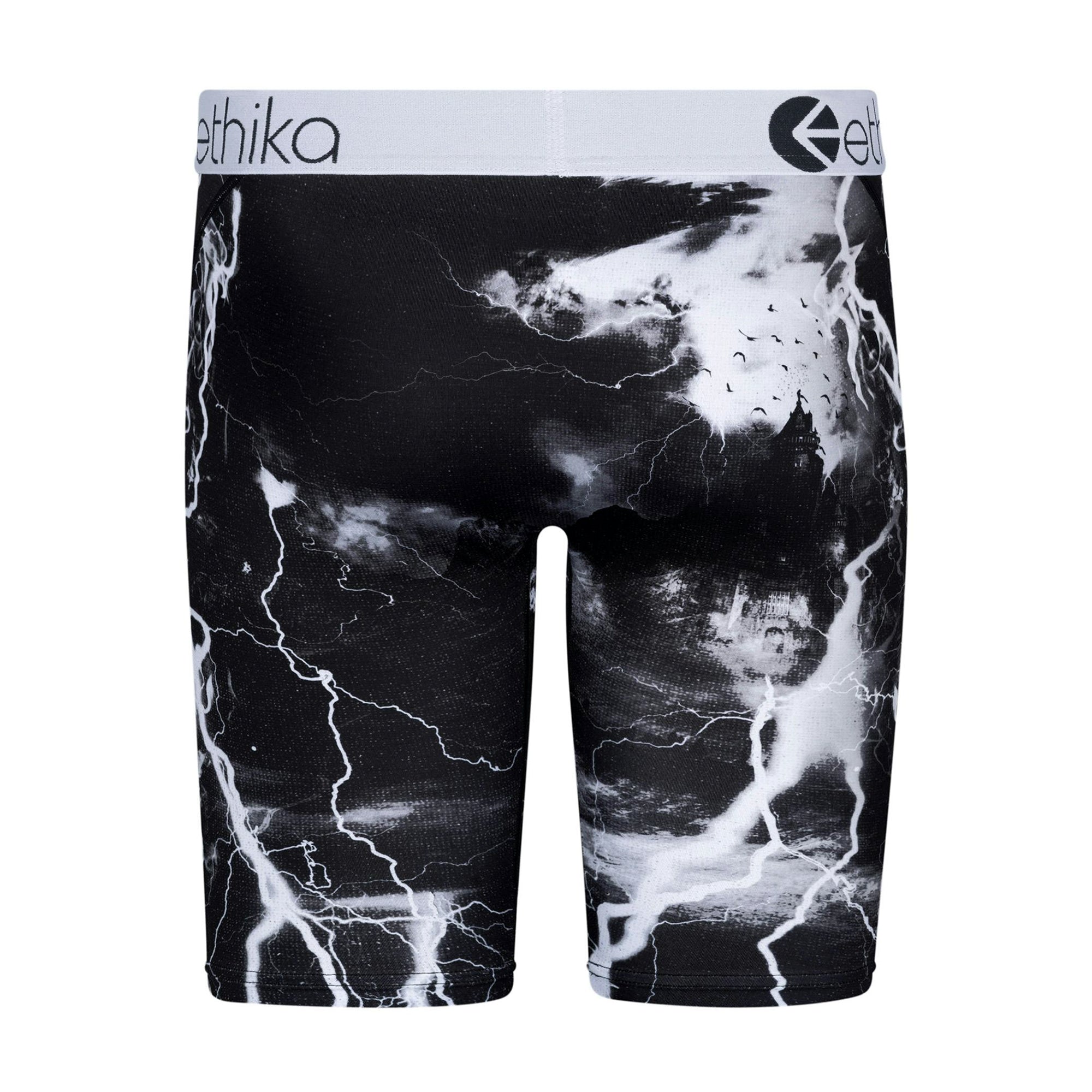 Ethika Men Skull Shocker Boxer (Black White)-Nexus Clothing