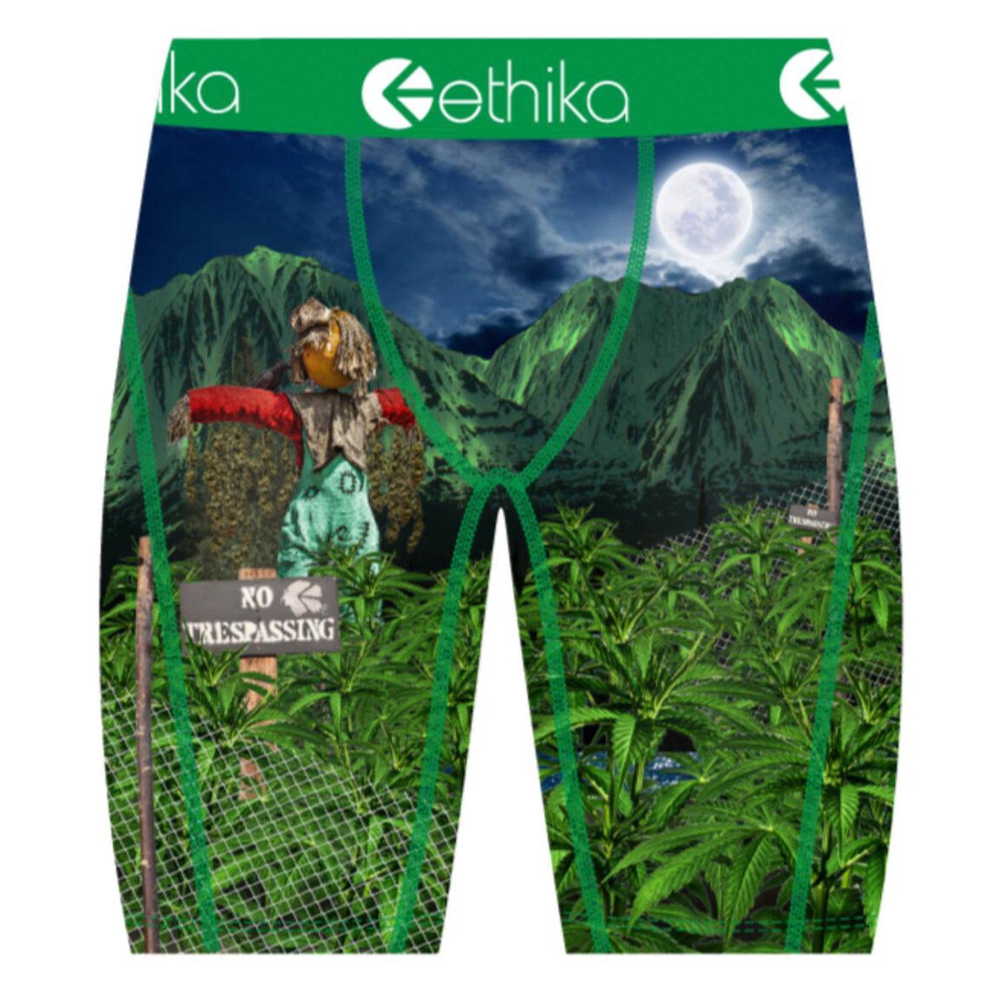 Ethika Men The Garden Boxer (Green)-Green-Small-Nexus Clothing