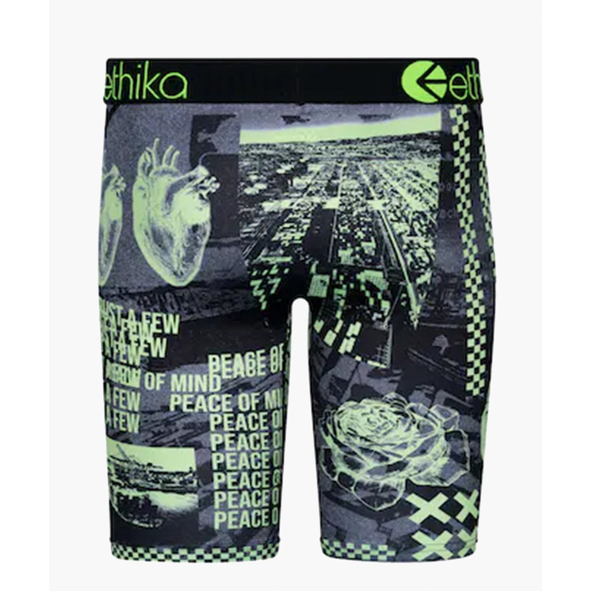 Ethika Mens MID Boxer Brief  *St. Patrick's Day/Solids* Victory Green  (GRN, Medium) at  Men's Clothing store