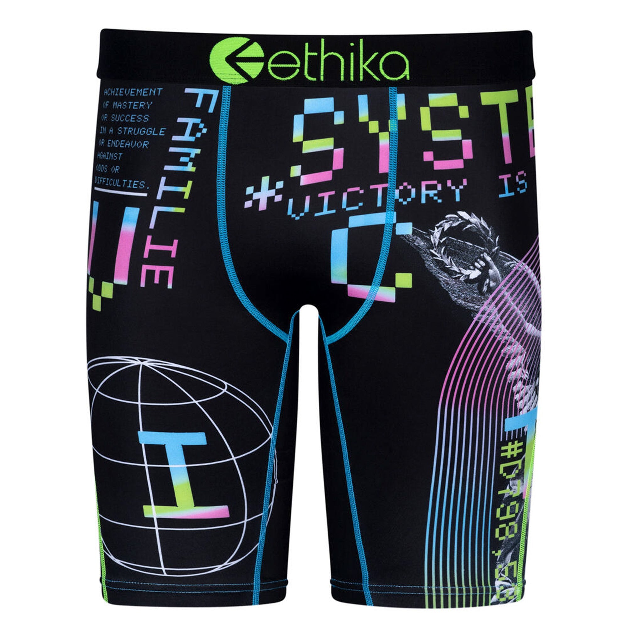 Ethika Men Victorys Mine Boxer (Black Green)-Black Green-Small-Nexus Clothing