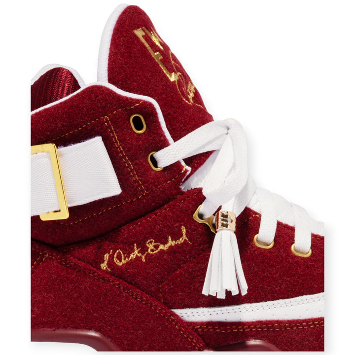 Ewing Men 33 HI x ODB Burgundy/White/Gold shoes-Nexus Clothing