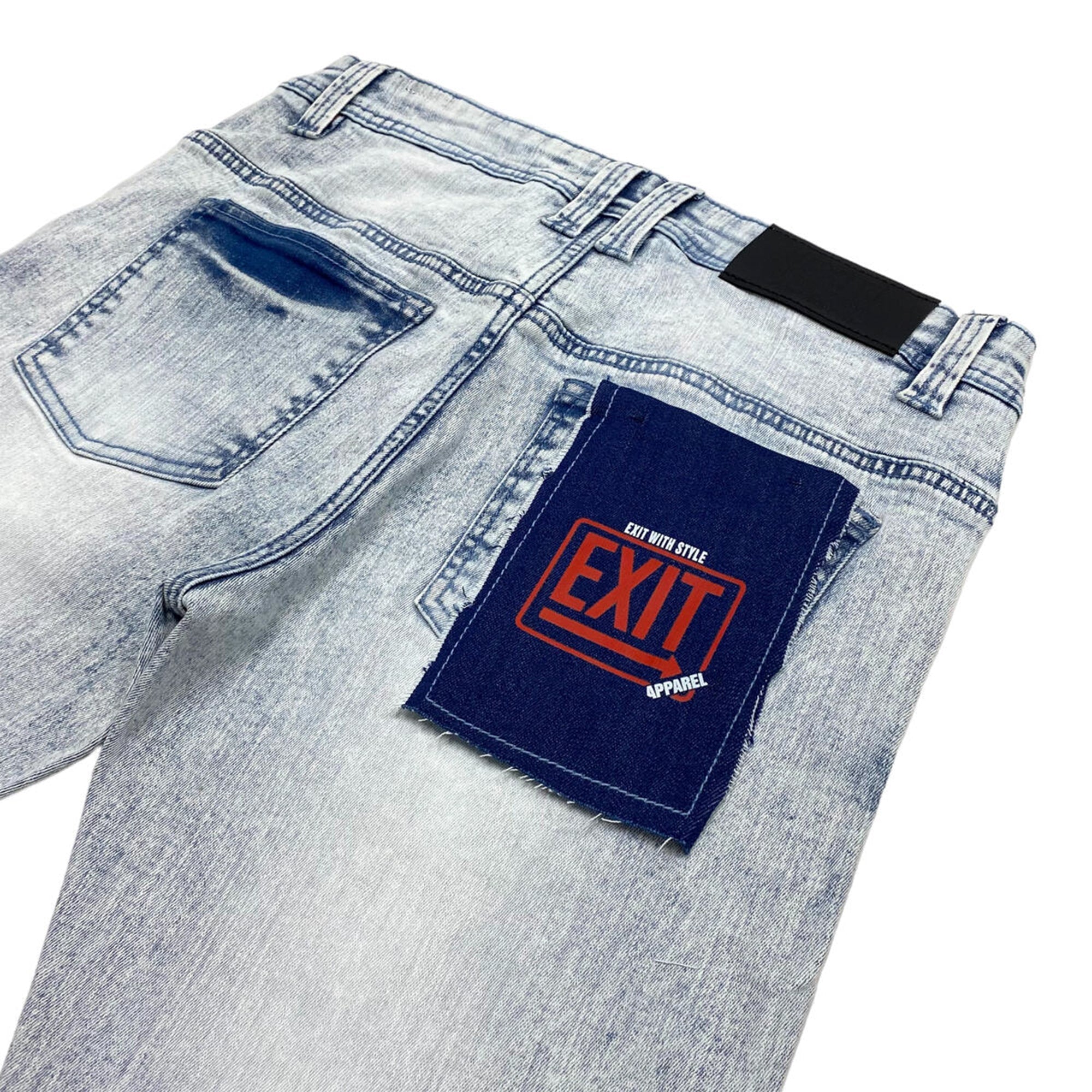 Exit Apparel Men Weekender Flare Jeans (Blue Wash)-Nexus Clothing