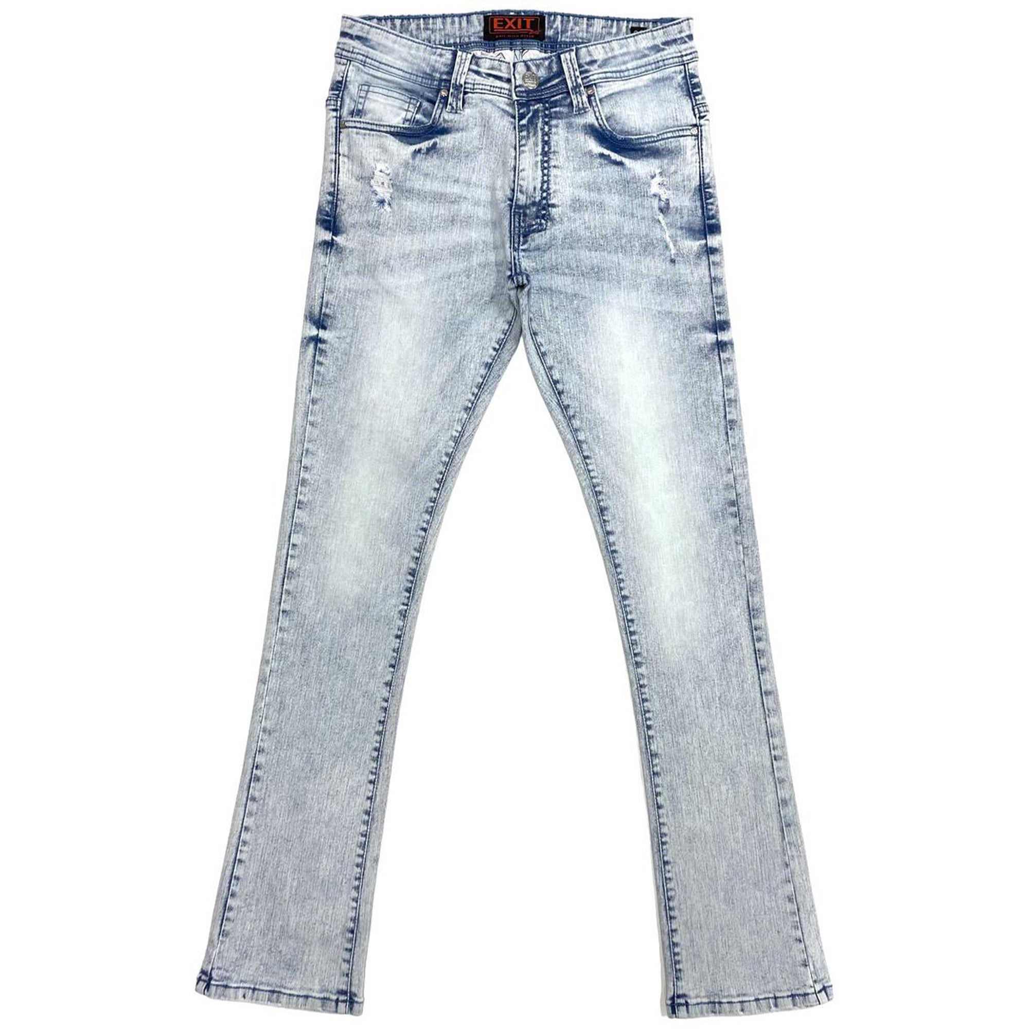 Exit Apparel Men Weekender Flare Jeans (Blue Wash)-Blue Wash-29-Nexus Clothing