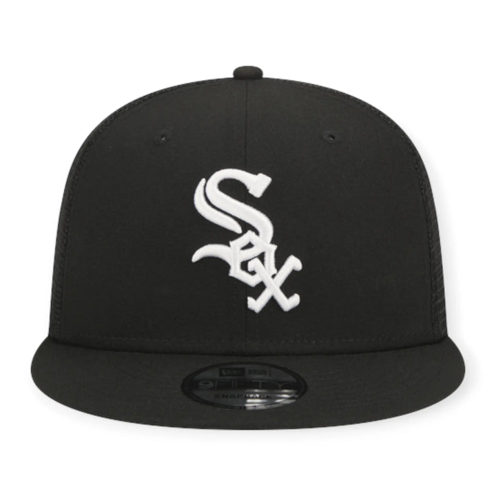 New Era Men 9Fifty EG Trucker Chi Sox Cap Snapback (Black White)