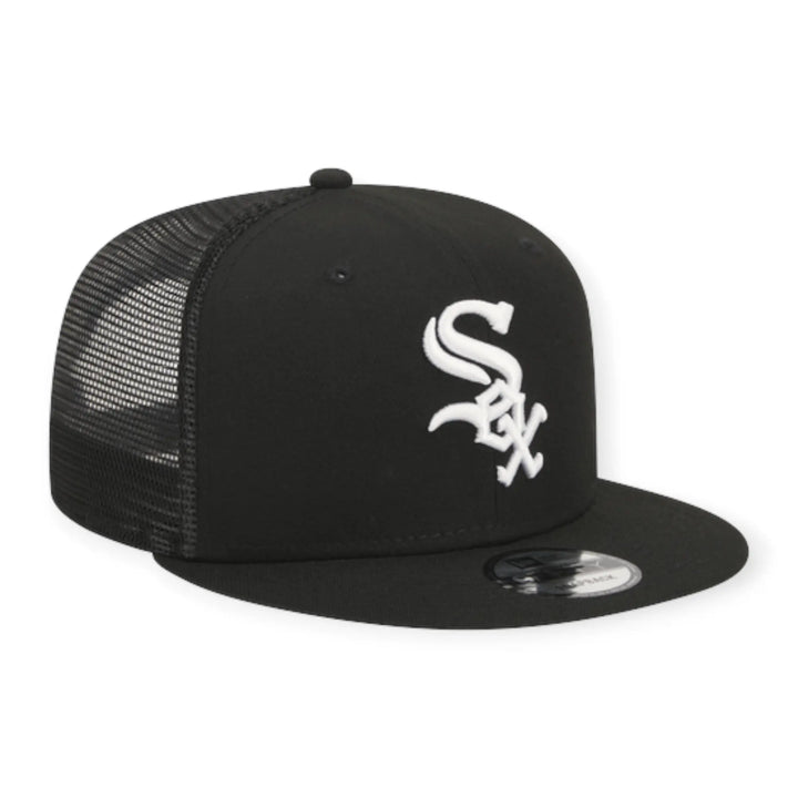 New Era Men 9Fifty EG Trucker Chi Sox Cap Snapback (Black White)