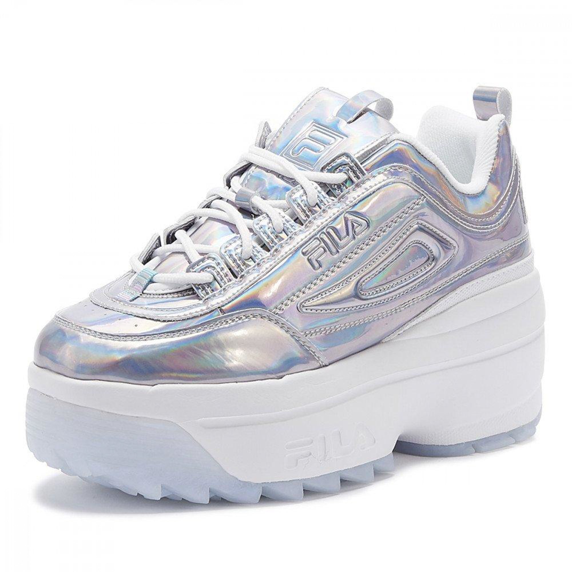 Fila Women Disruptor II Wedge Shoes (Iridescent)-Iridescent-5.5-Nexus Clothing