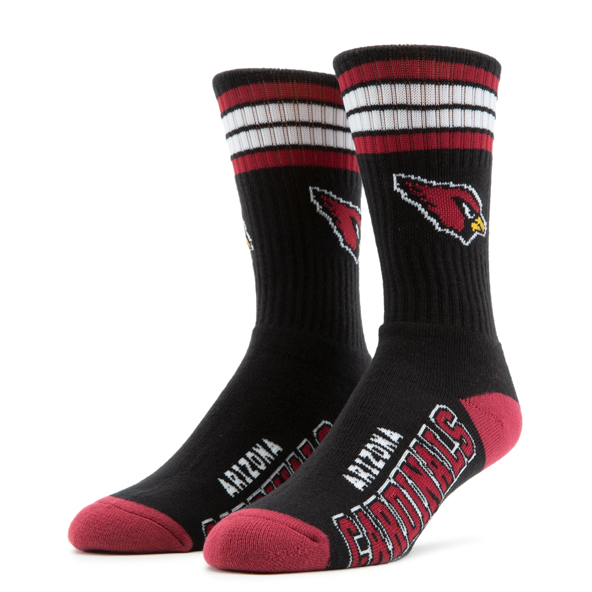 For Bare Feet Men Arizona Cardinals Socks (Cardinals)-Cardinals-Large-Nexus Clothing