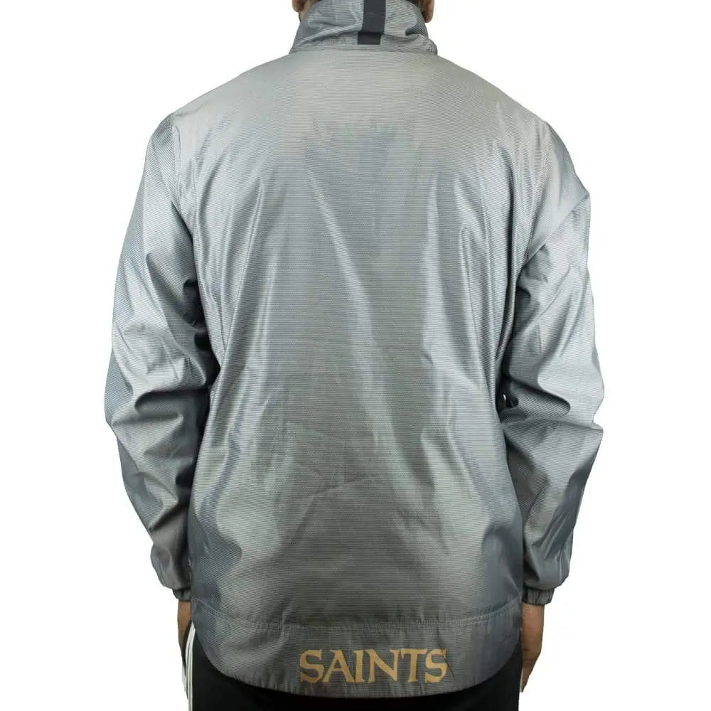 GIII Men Executive Saints Jacket Gray-Gray-X-Large-Nexus Clothing