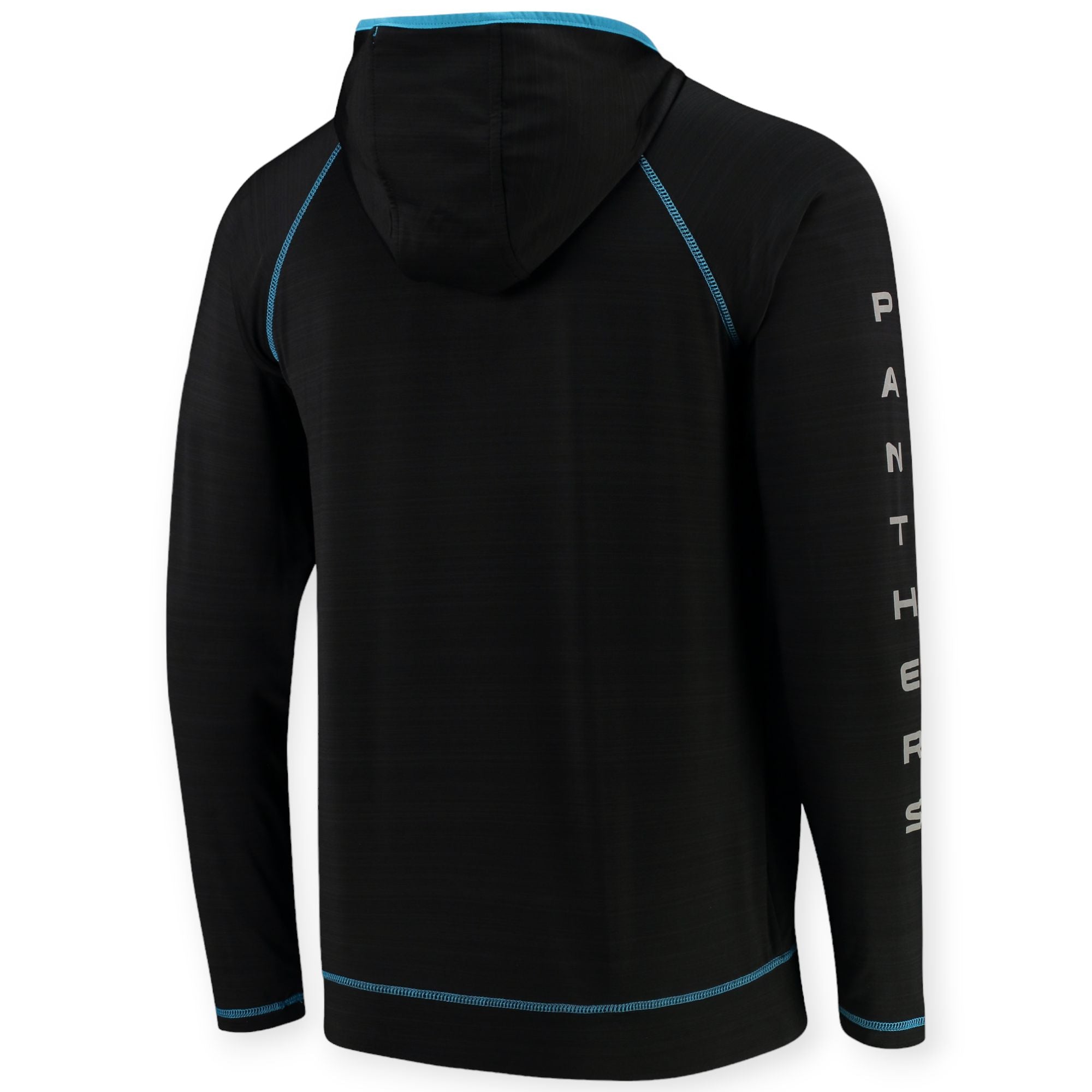 GIII Mens 3/4 ZIP Panthers Hoodie(Black)-Nexus Clothing