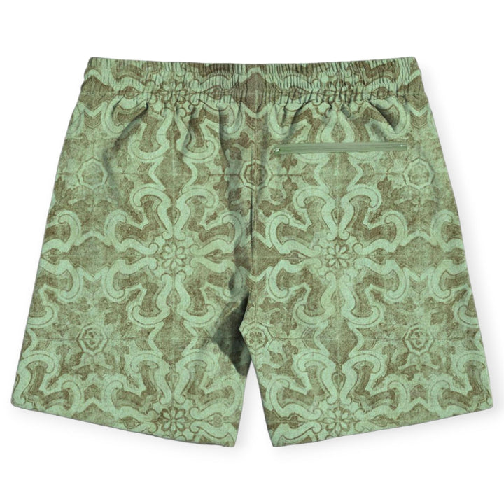 Gala Men Motif Shorts (Sage Moss)-Nexus Clothing