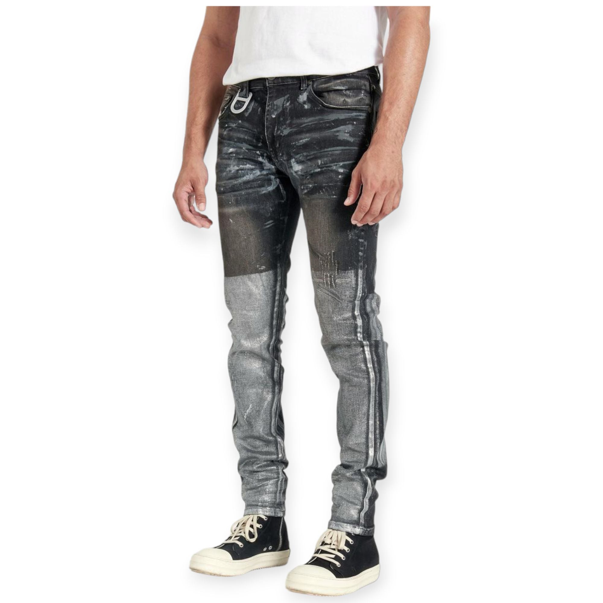 Gala Men NYX DENIM Jeans (Black Splatter)-Nexus Clothing