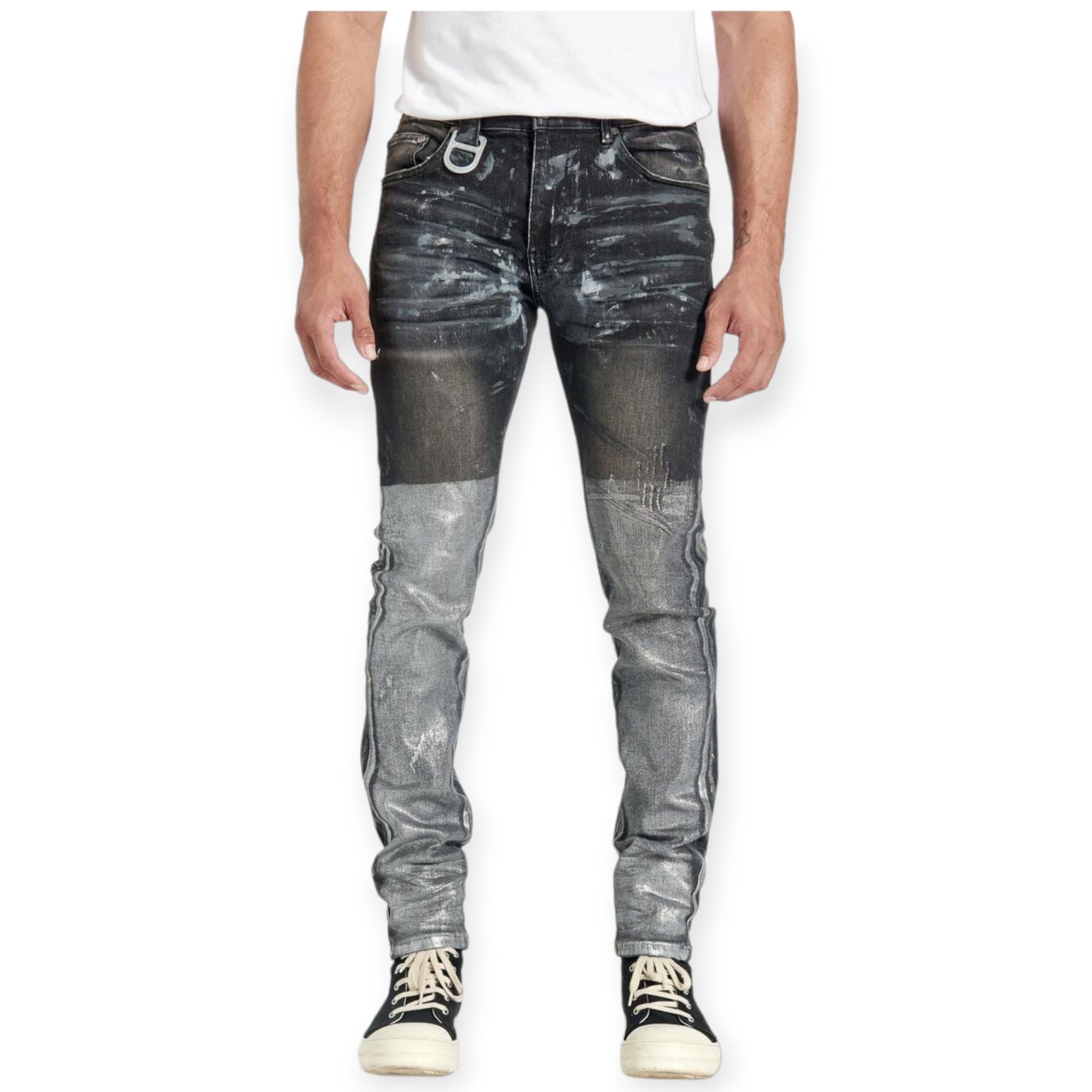 Gala Men NYX DENIM Jeans (Black Splatter)-Black Splatter-28W X 32L-Nexus Clothing