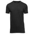 Galaxy Men Solid Color Crewneck Tee (Black)