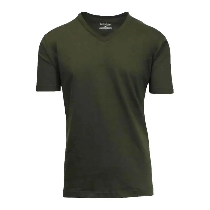 Galaxy by Harvic Men Solid Basic Plain Short Sleeve V-Neck Tees-Nexus Clothing