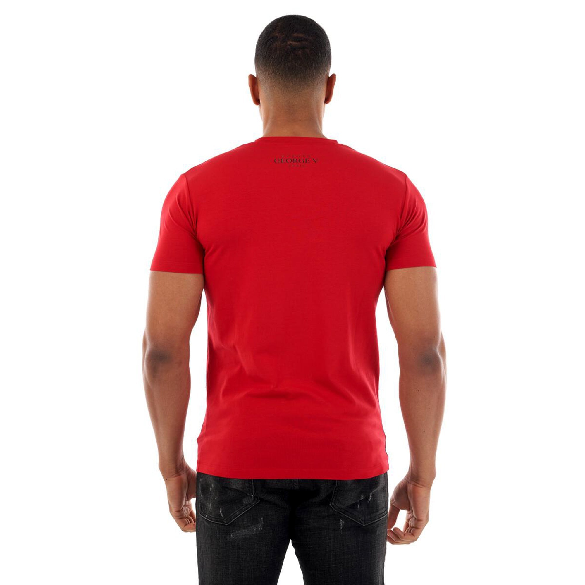 George V Men Modern Panther T-Shirt (Red Gold)4