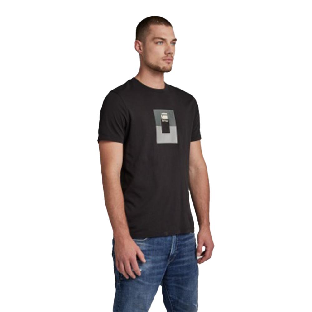 Gstar Raw Men Box G Slim T-Shirt-DK BLACK-Small-Nexus Clothing
