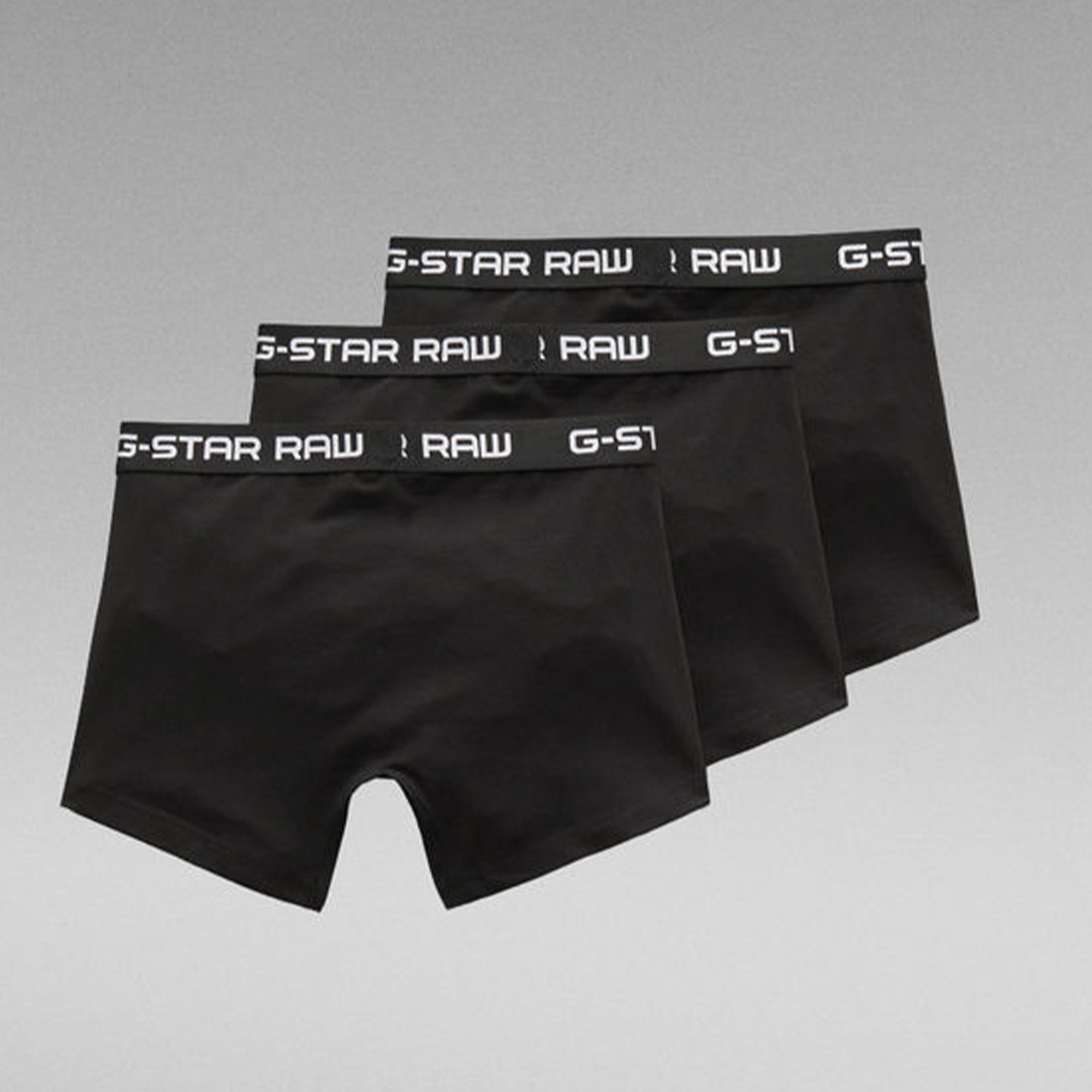 Gstar Raw Men Classic Trunks 3-Pack (Black)-Nexus Clothing