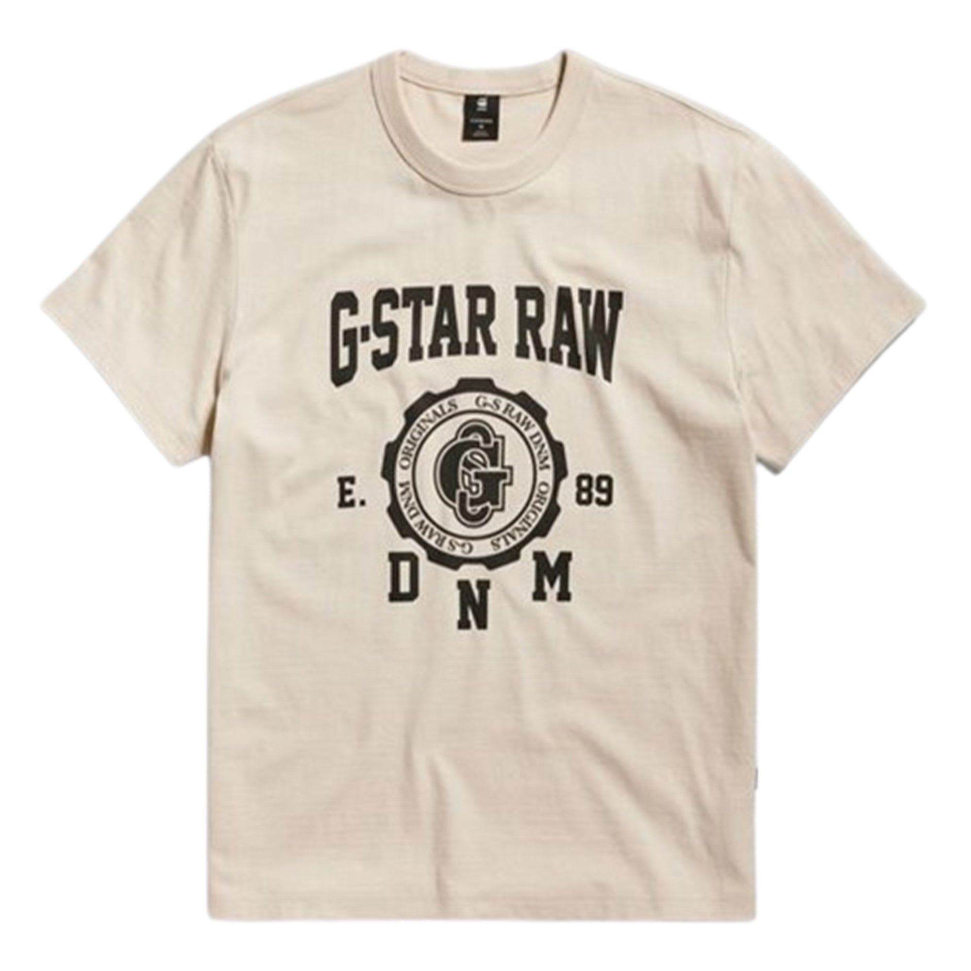 Gstar Raw Men Collegic T-Shirt (Whitebait)-Whitebait-Small-Nexus Clothing