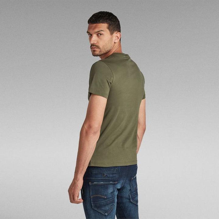 Gstar Raw Men Graphic Tee (Dark Green Bronze)-Nexus Clothing