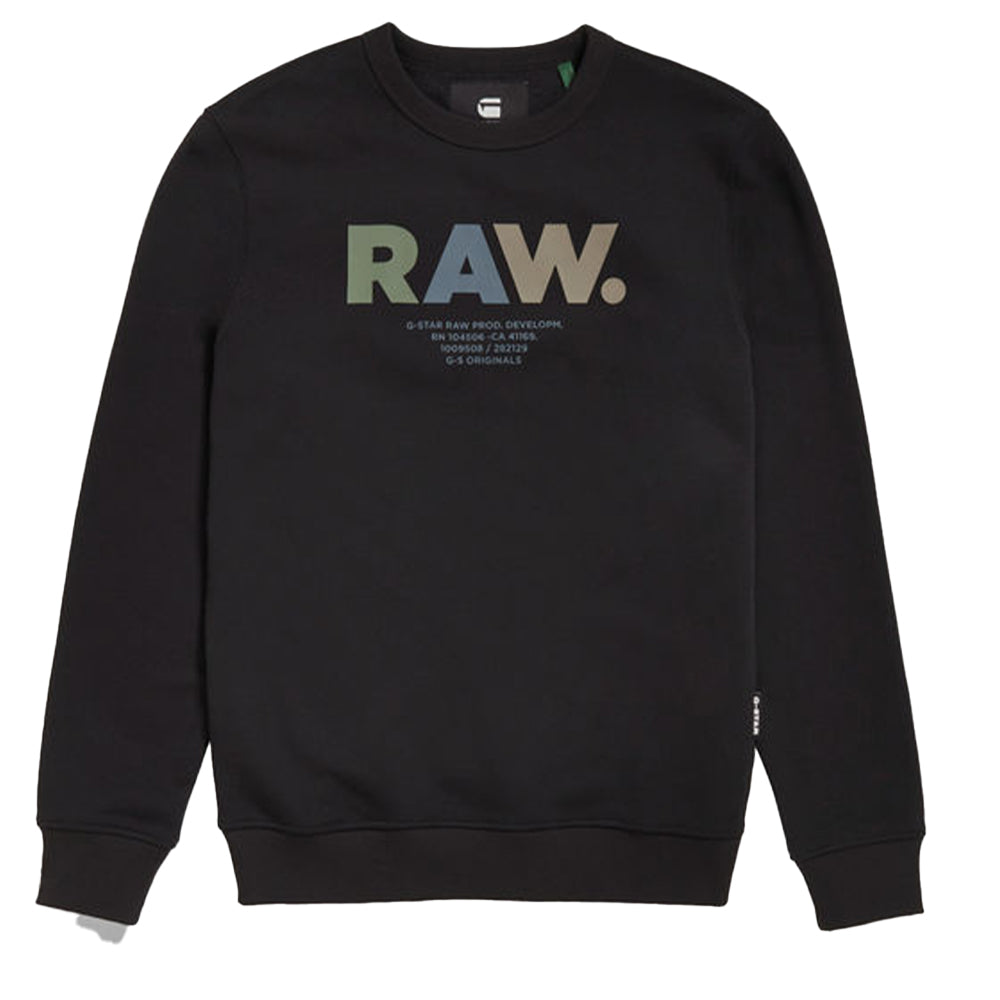 Men Black) Colored Muti Sweater Raw (Dark Gstar