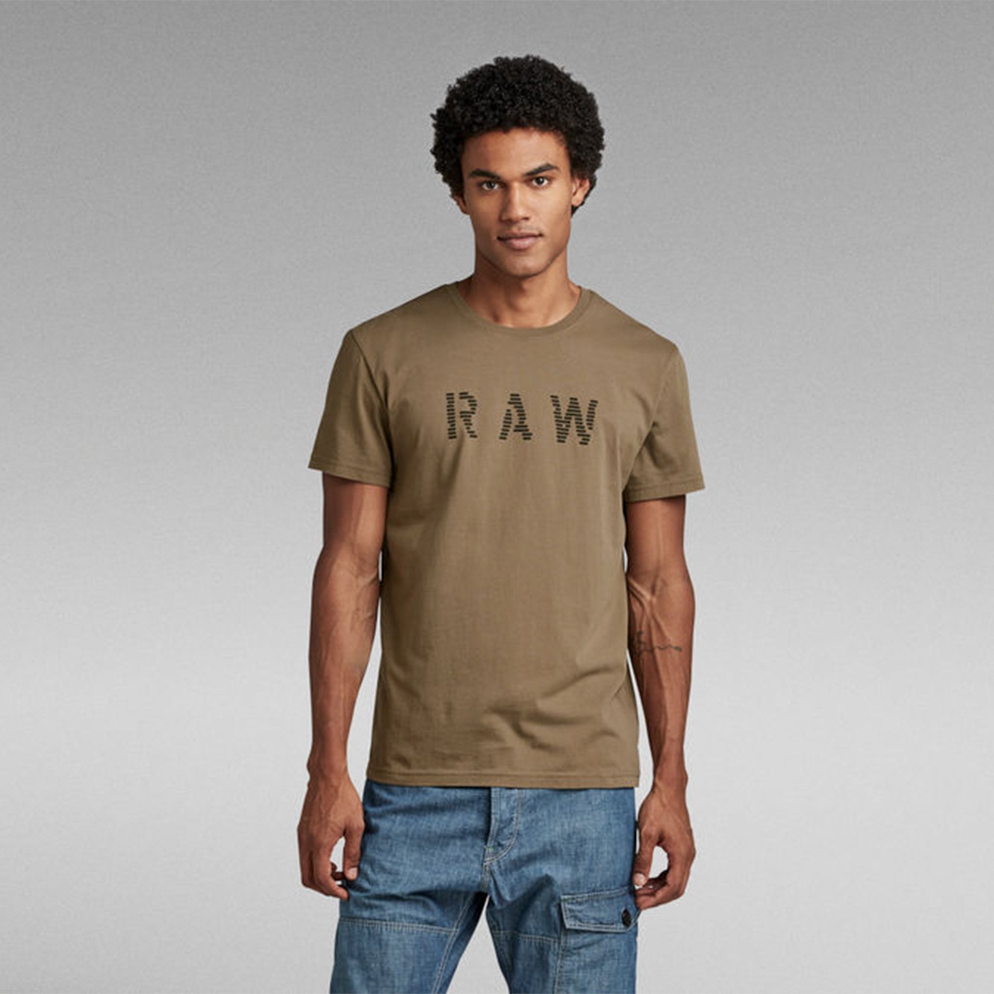 Gstar Raw Men Raw T-Shirt (Deep Walnut)-Nexus Clothing