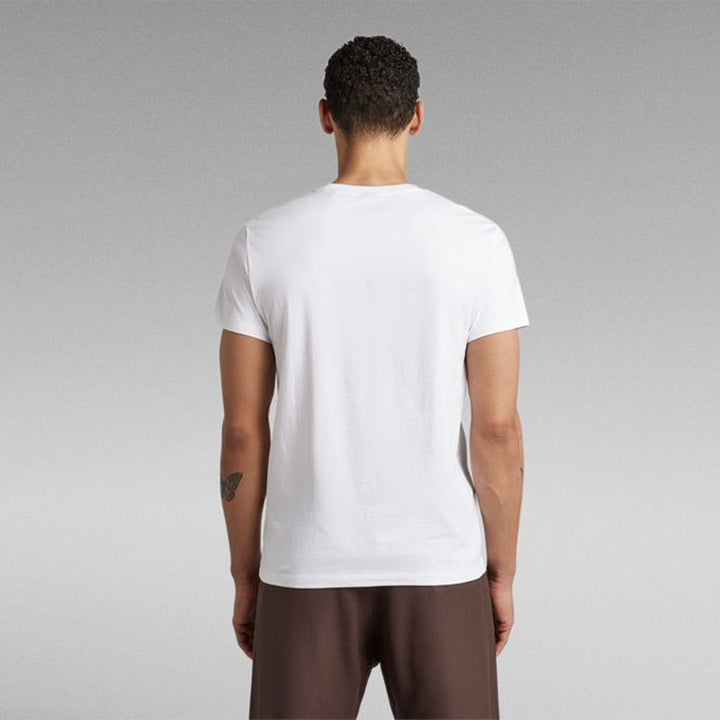 Gstar Raw Men triple Raw R Tee (White)-Nexus Clothing