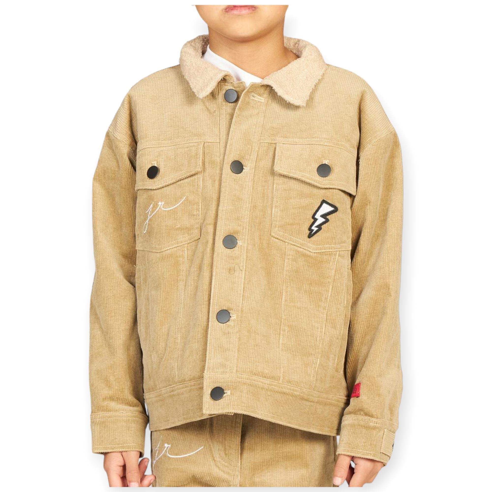 Haus of JR Kids Corduroy Jacket (khaki)-Khaki-1-2T-Nexus Clothing