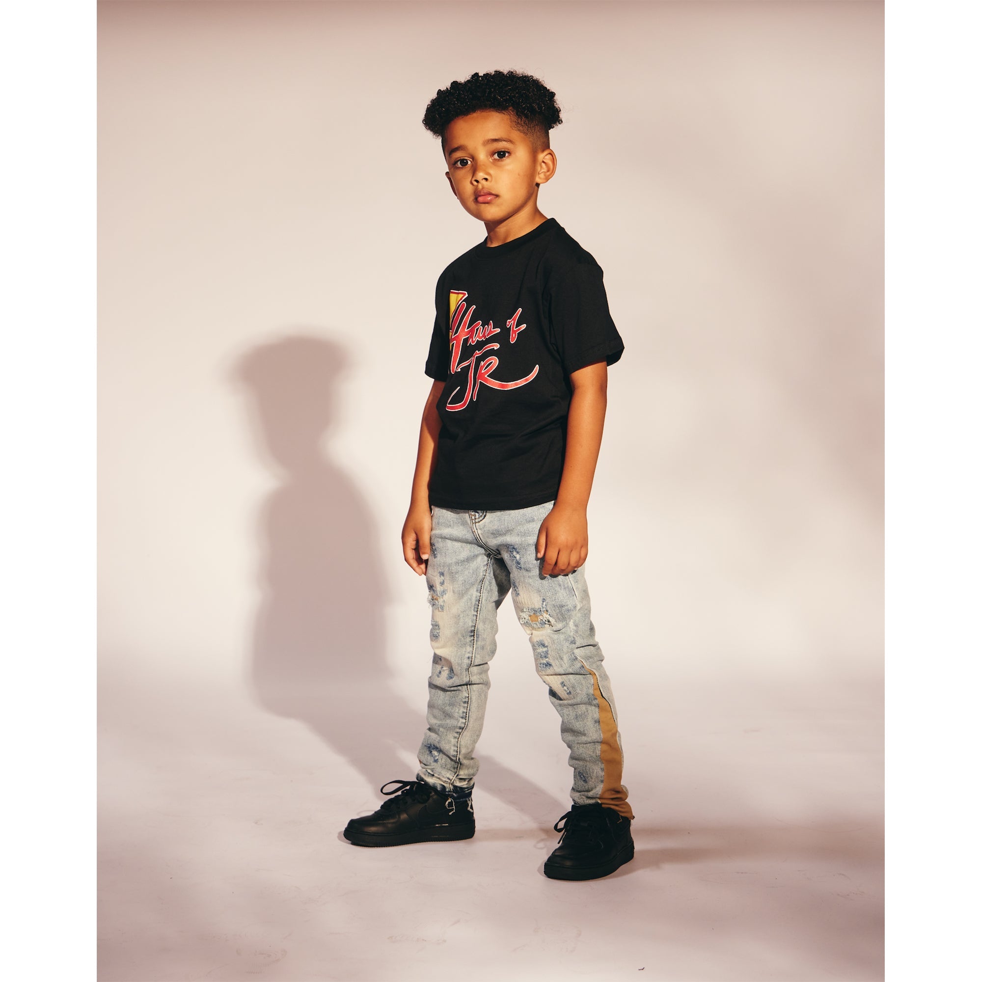 Haus of JR Kids Lightning Tee (Black)-Nexus Clothing