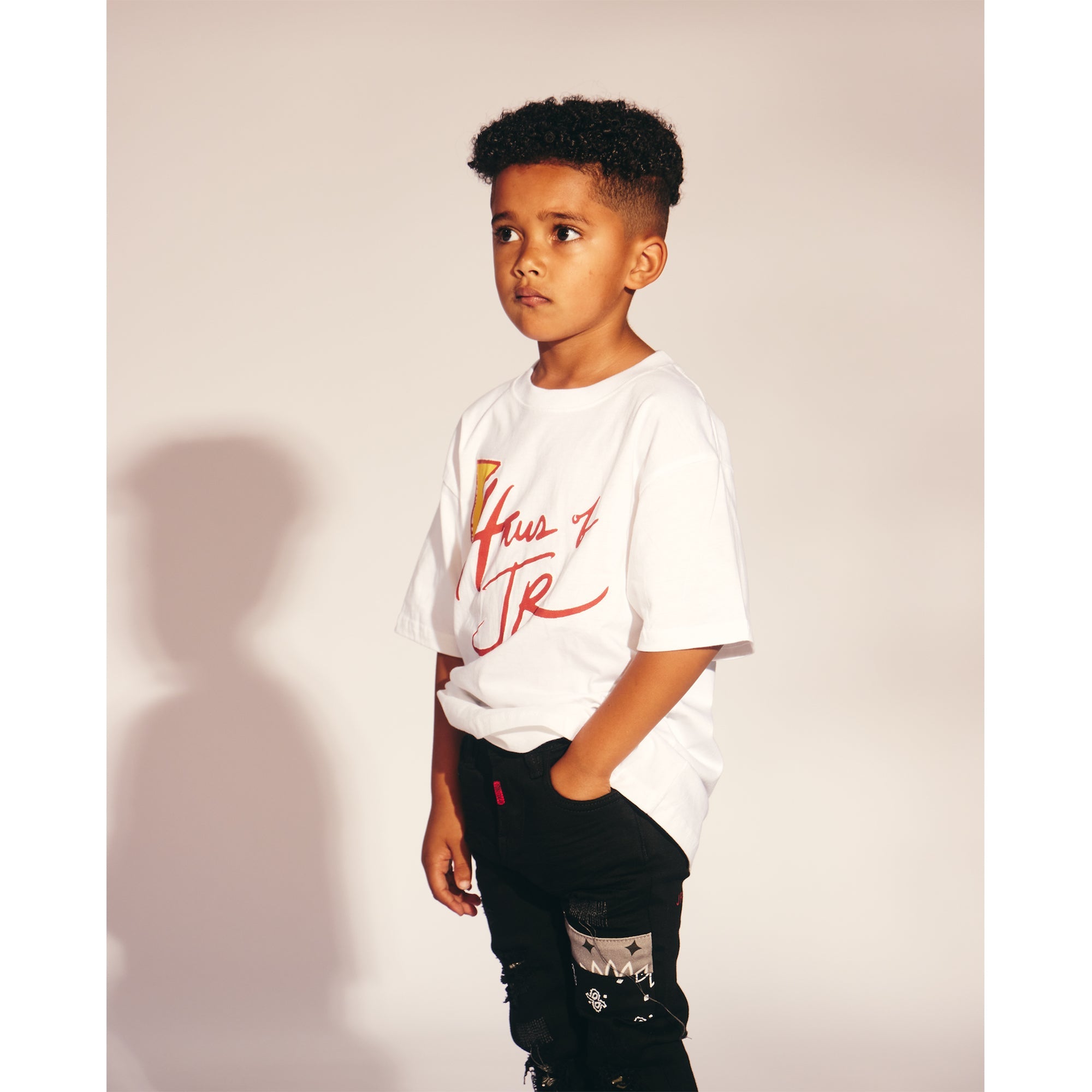 Haus of JR Kids Lightning Tee (White)-Nexus Clothing