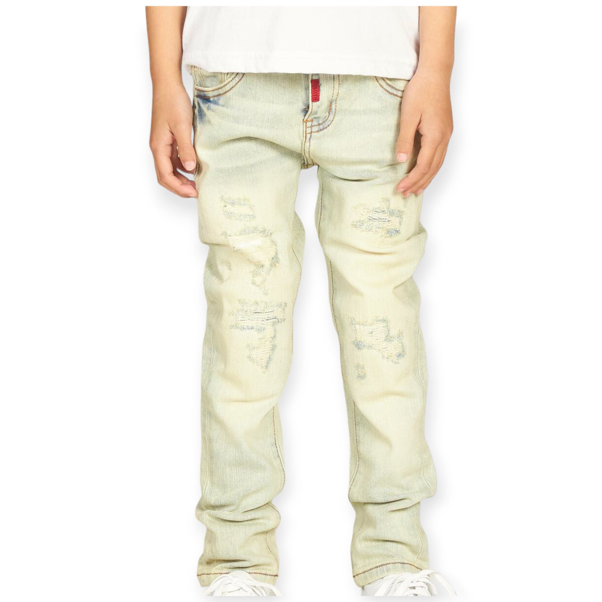 Haus of JR Kids Miles Denim Jeans(Sand Wash)-Nexus Clothing