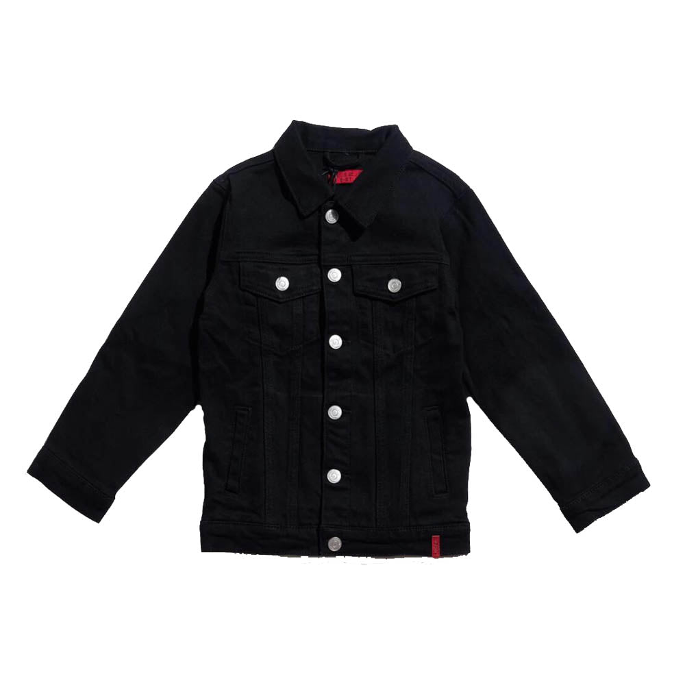 Haus of JR kids Smith Denim Jacket (Jet Black)-Jet Black-2T-Nexus Clothing