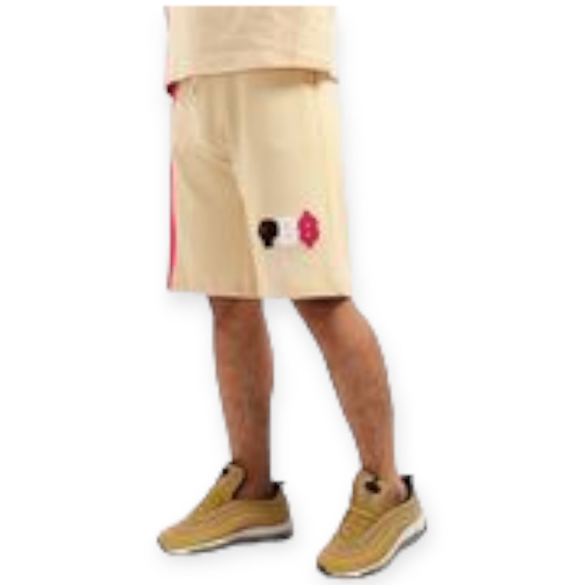 Hudson Men Paid By The Streets Shorts (Beige)-Beige-XXX-Large-Nexus Clothing