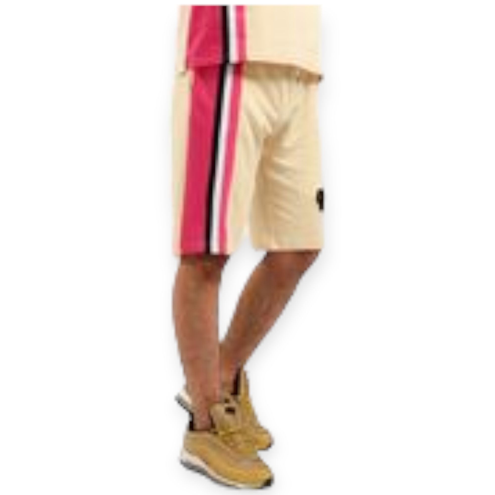 Hudson Men Paid By The Streets Shorts (Beige)-Beige-XXX-Large-Nexus Clothing