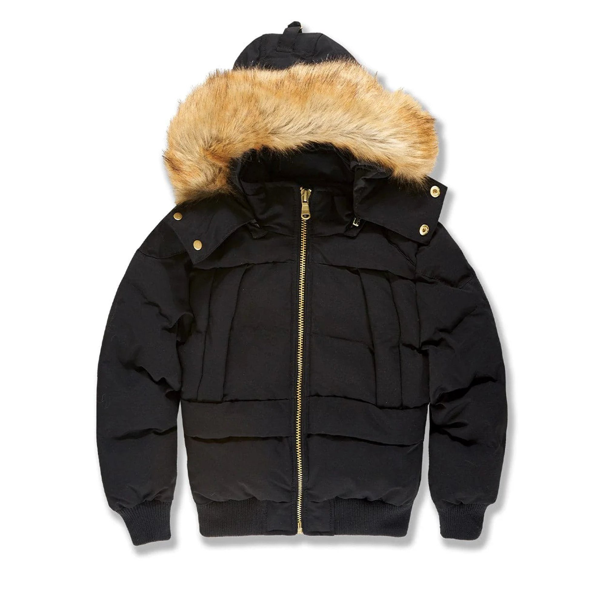 Jordan Craig Boys Harbour Cross Bay Bomber Hooded Coat (Black)