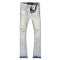 Jordan Craig Boys Sean Knee Shred Stacked Jeans (Iced Lager)