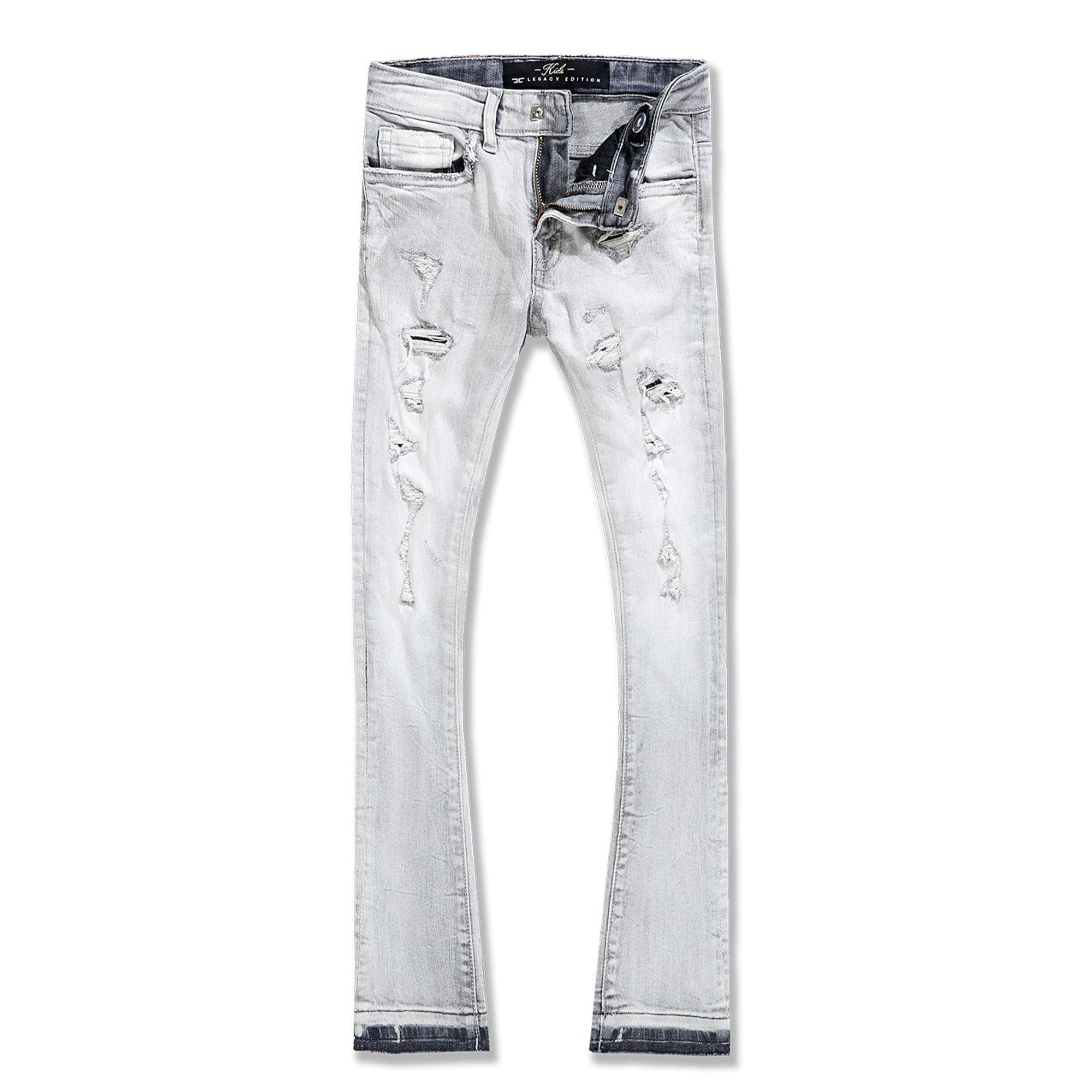 Jordan Craig Boys Stacked Rockport Denim Jeans (Artic Grey)-Artic Grey-8-Nexus Clothing