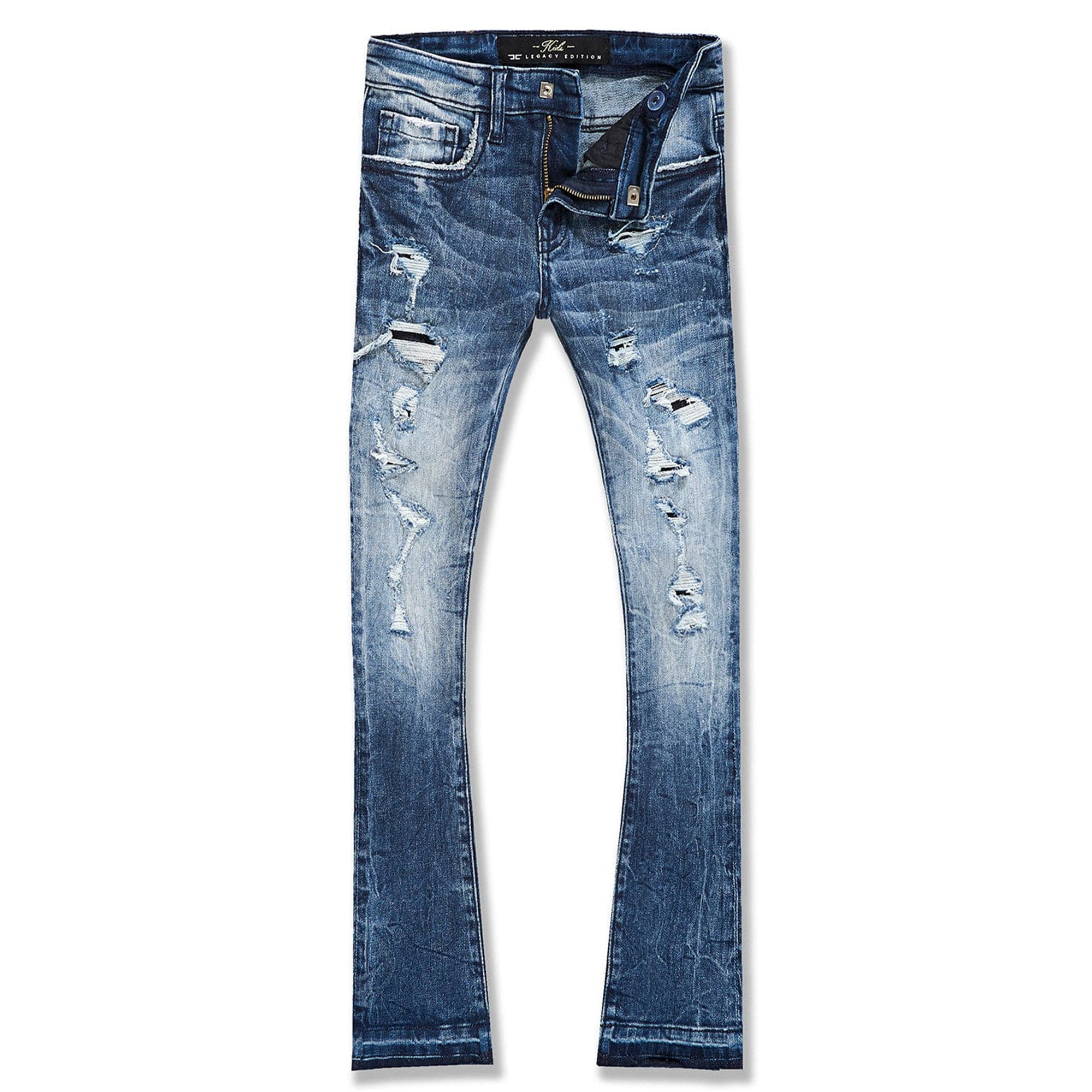 Jordan Craig Boys Stacked Rockport Denim Jeans (Deep Blue)-Deep Blue-8-Nexus Clothing