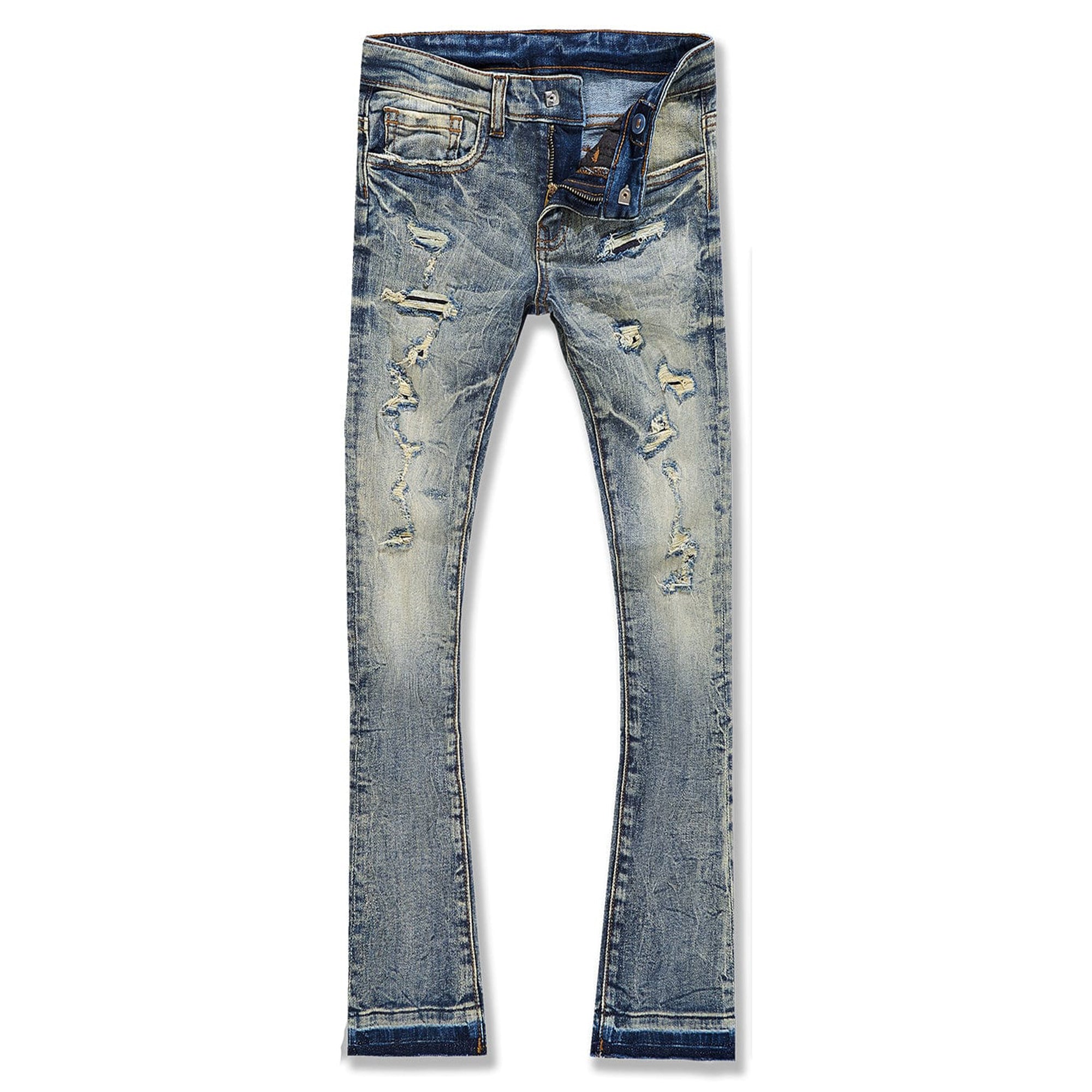Jordan Craig Boys Stacked Rockport Denim Jeans (Desert Storm)-Desert Storm-8-Nexus Clothing