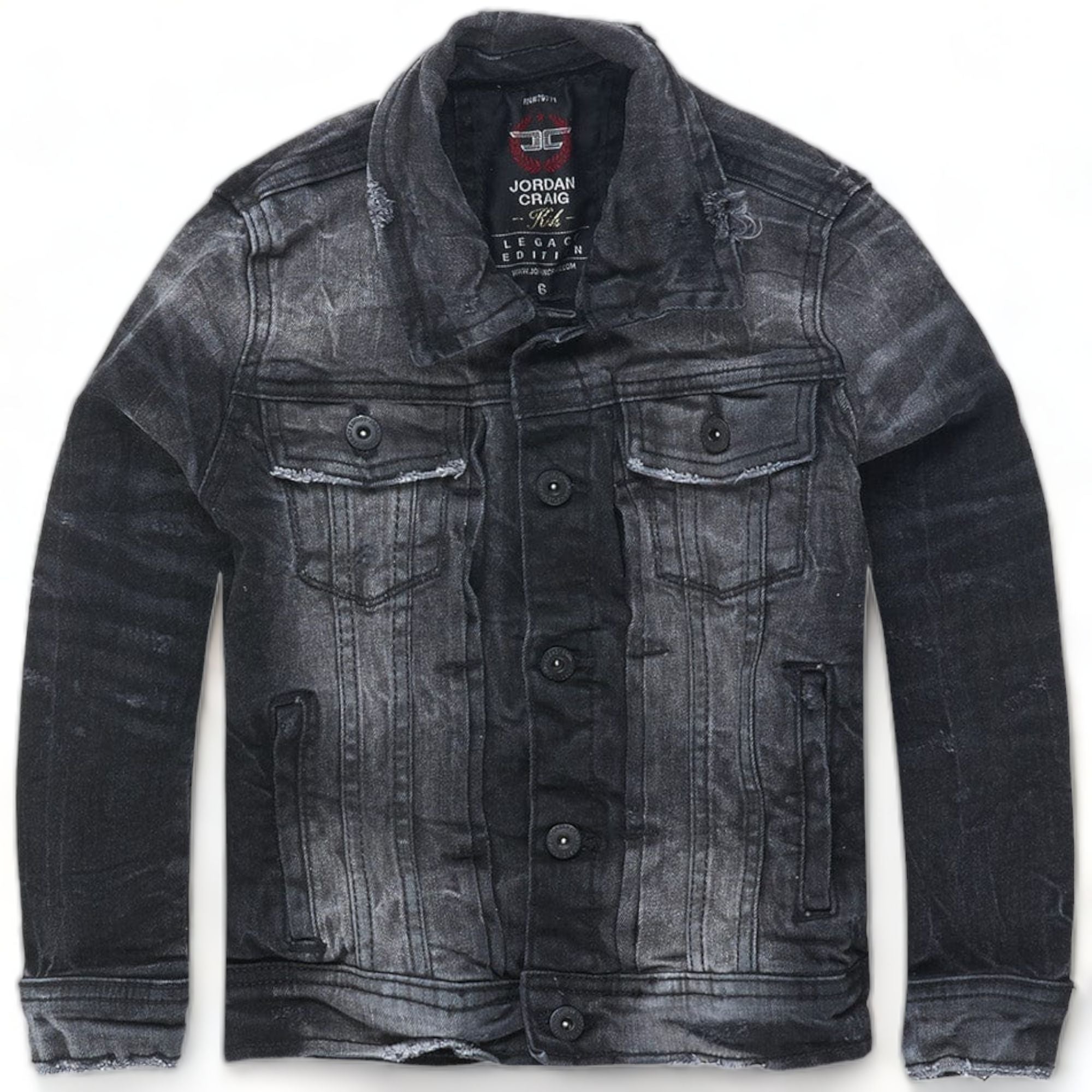 Jordan Craig Kids Bayside Denim Trucker Jacket (Industrial Black)-Industrial Blk-10-Nexus Clothing