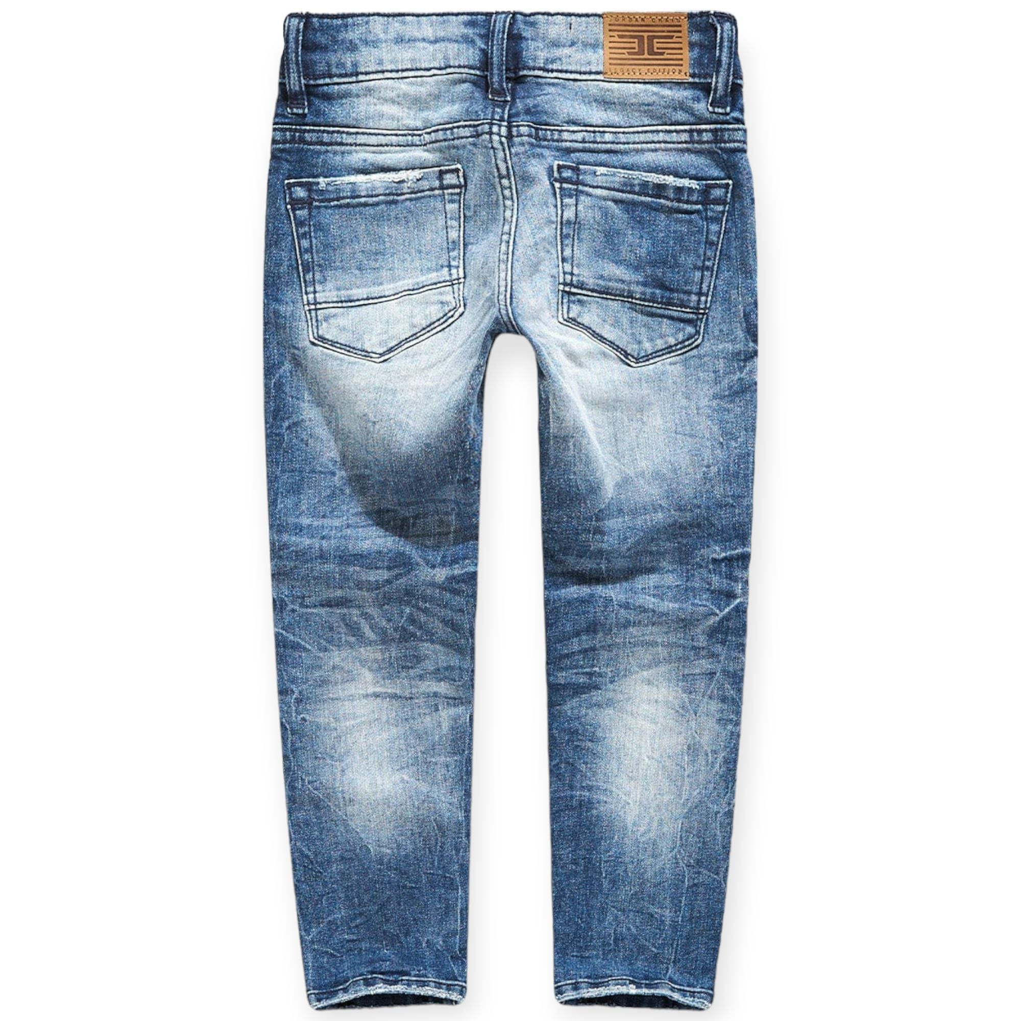 Jordan Craig Kids Desperado Denim Small Rip Jeans (Deep Blue)-Nexus Clothing