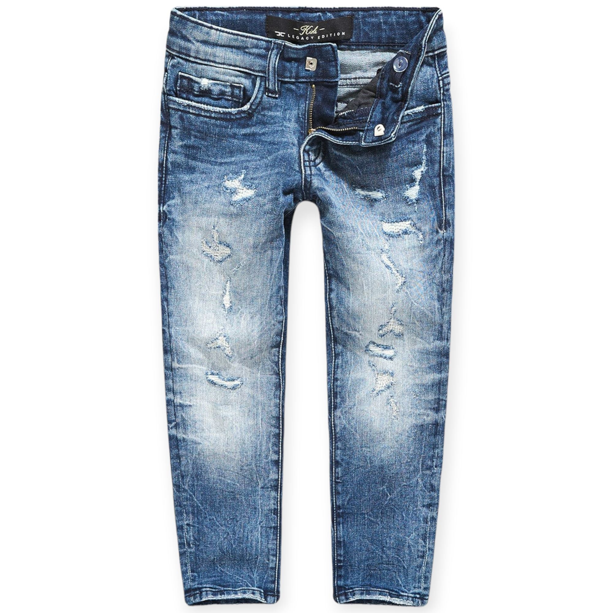 Jordan Craig Kids Desperado Denim Small Rip Jeans (Deep Blue)-Deep Blue-2T-Nexus Clothing