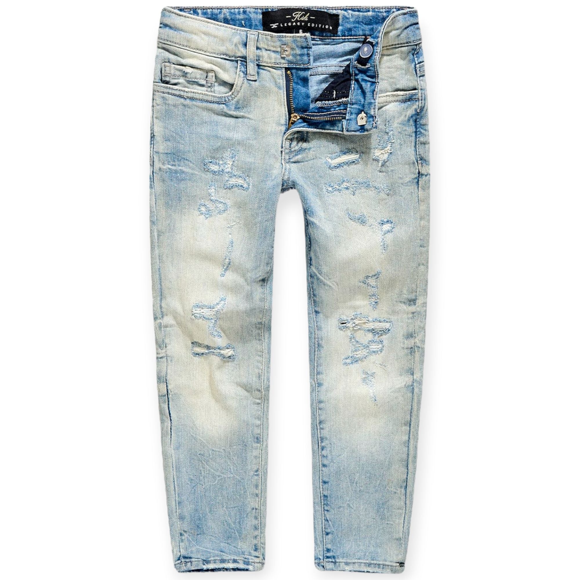 Jordan Craig Kids Desperado Denim Small Rip Jeans (Ice Lager)-Ice Lager-2T-Nexus Clothing