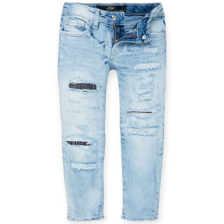 Jordan Craig Kids Desperado Denim Small Rip Jeans (Sky Blue)-Sky Blue-2T-Nexus Clothing