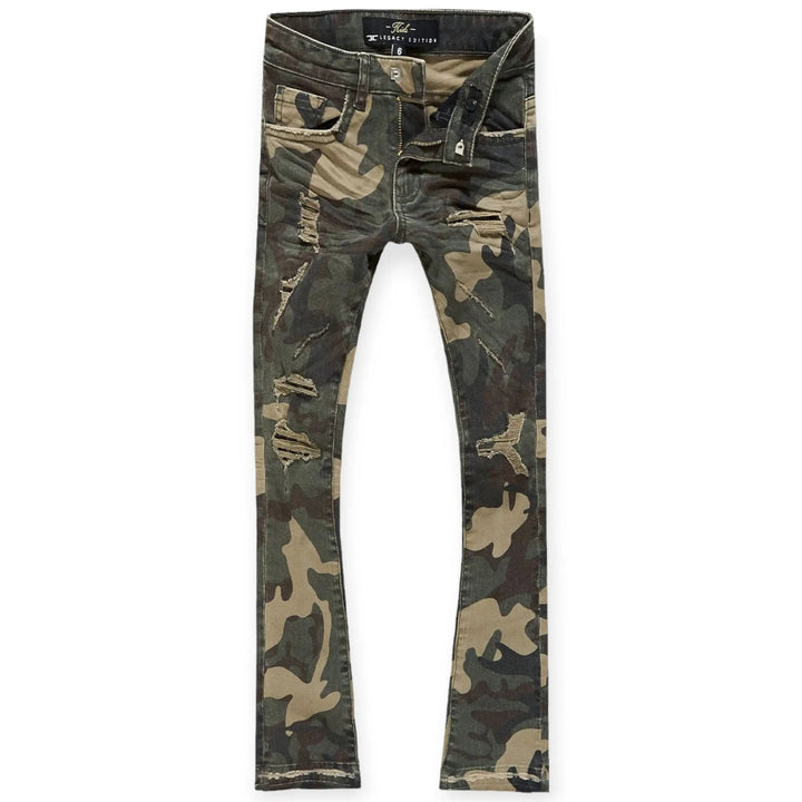 Jordan Craig Kids Stacked Ambush Denim jeans (Woodland)-Nexus Clothing
