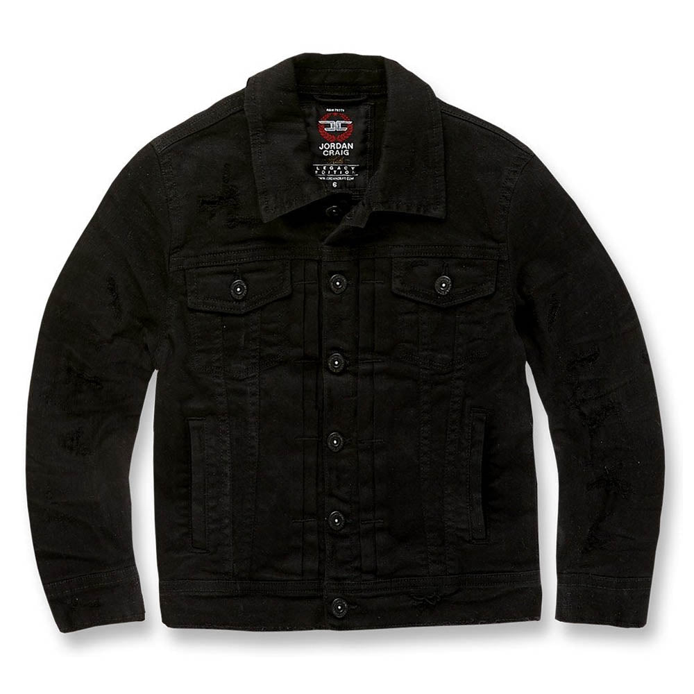 Jordan Craig Kids Tribeca Twill Trucker Jacket 2022 (Black)-Black-2T-Nexus Clothing