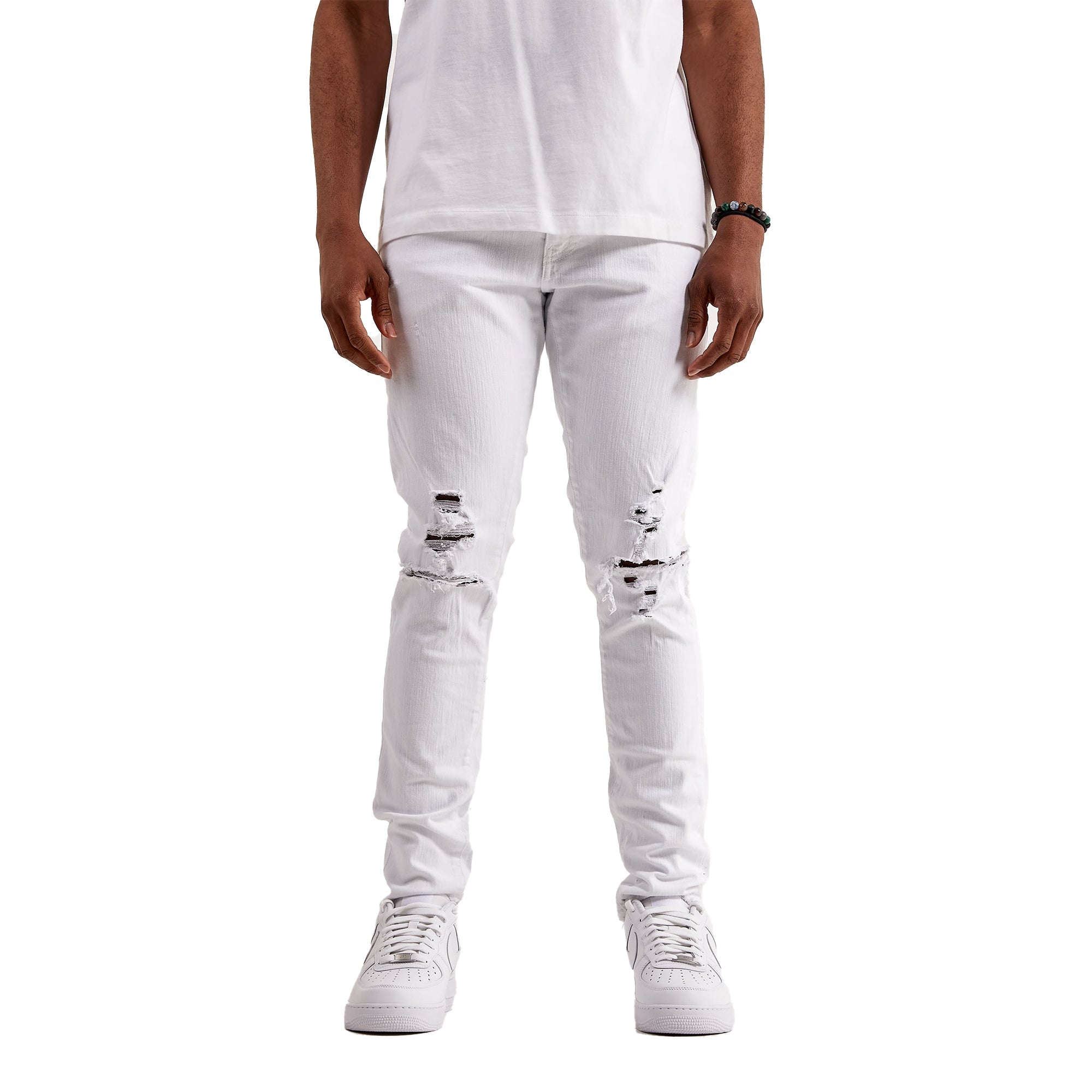 Jordan Craig Men Basic Ross Denim (White)-Nexus Clothing