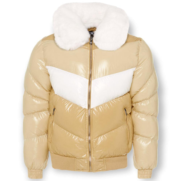 Jordan Craig Men Blocked Puffer Jacket (Sand)-Sand-XX-Large-Nexus Clothing