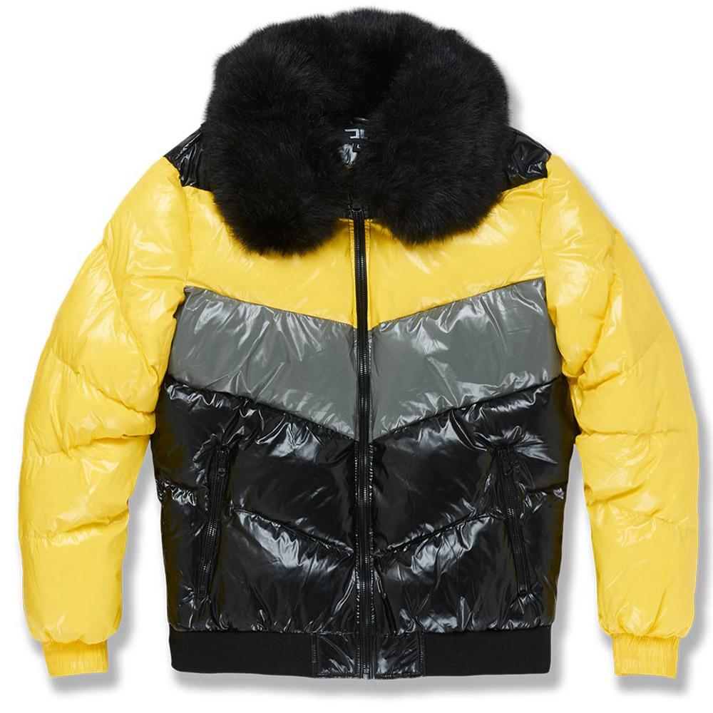 Jordan Craig Men Blocked Puffer Jacket(Pollen)-Jackets & Coats-Jordan Craig- Nexus Clothing