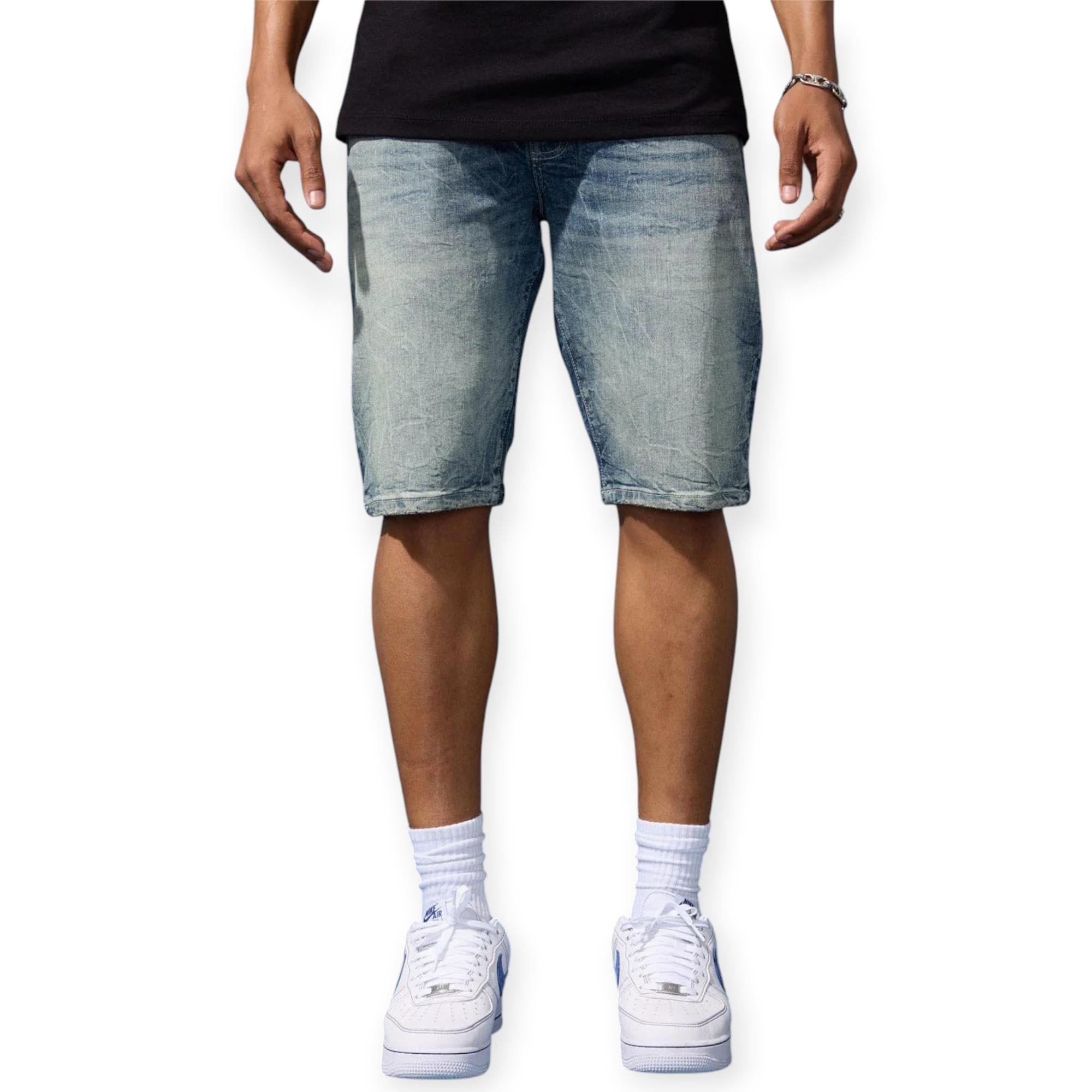 Jordan Craig Men Cascade Denim Shorts - Studio Blue