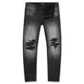 Jordan Craig Men Collins Fordham Denim Shreds on Knees Jeans (Black Shadow)